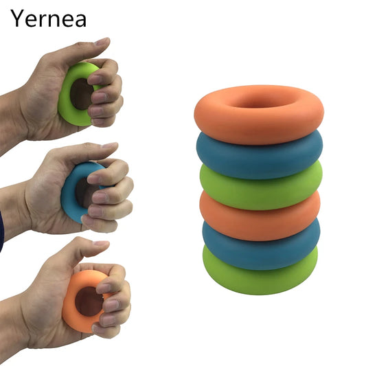 Fitness 30Lb 40Lb 50Lb Strength Hand Grip Muscle Power Training Silicone Easy Carrier Hand Grips Fitness Silico Ring Exerciser